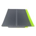 Drain Rack Silicone Dish Drainer Tray Large Sink Drying Rack Worktop Organizer Drying Rack for Dishes Tableware Green. 