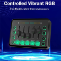 48V Sound Card Audio Mixer Rechargeable Audio Interface RGB Mixer with XLR Microphone Interface for Podcasting/Recording, Easy to Use. 