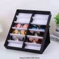 12 Slots Tray Sunglasses Display Case Eyeglass Box Eyewear Holder Sunglass Stand Sun Glasses Organizer. 
