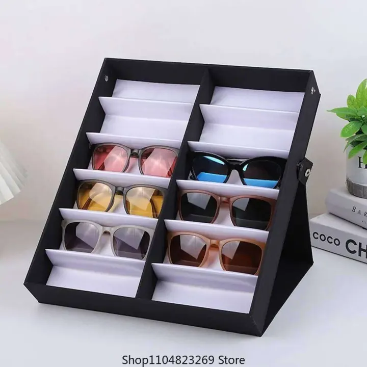 12%20Slots%20Tray%20Sunglasses%20Display%20Case%20Eyeglass%20Box%20Eyewear%20Holder%20Sunglass%20Stand%20Sun%20Glasses%20Organizer%20-%20Image%202