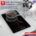 Swifton 30cm 2 Induction Built in Hob Cooktop , Ceramic Glass, Child Lock Timer, SN-226VDH. 