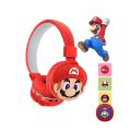 Mario AH806Q wireless headset kids headphone cute cartoon earphones BT earphone headphones for Kids. 