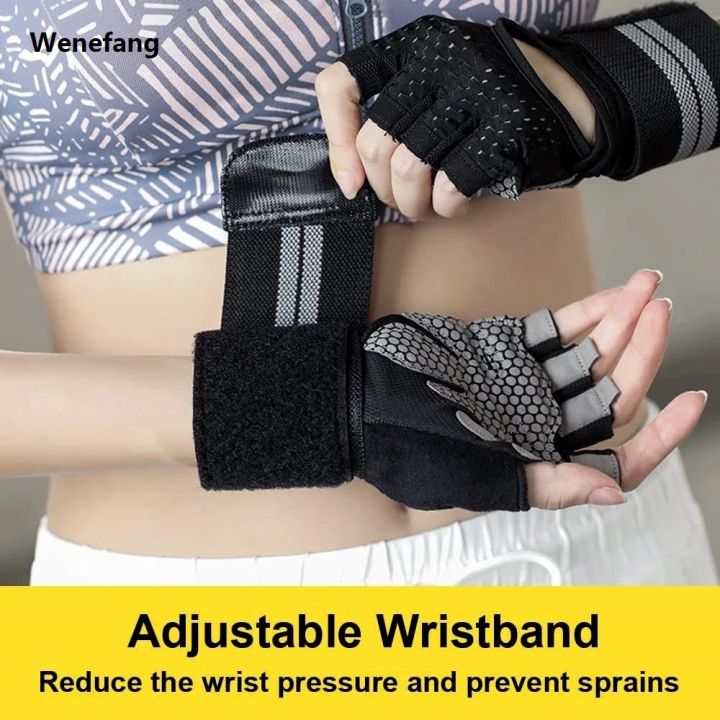 Wenefang%201Pair%20Half%20Finger%20Gym%20Fitness%20Gloves%20with%20Wrist%20Wrap%20Support%20for%20Men%20Women%20Crossfit%20Workout%20Power%20Weight%20Lifting%20Equipment%20-%20Image%204