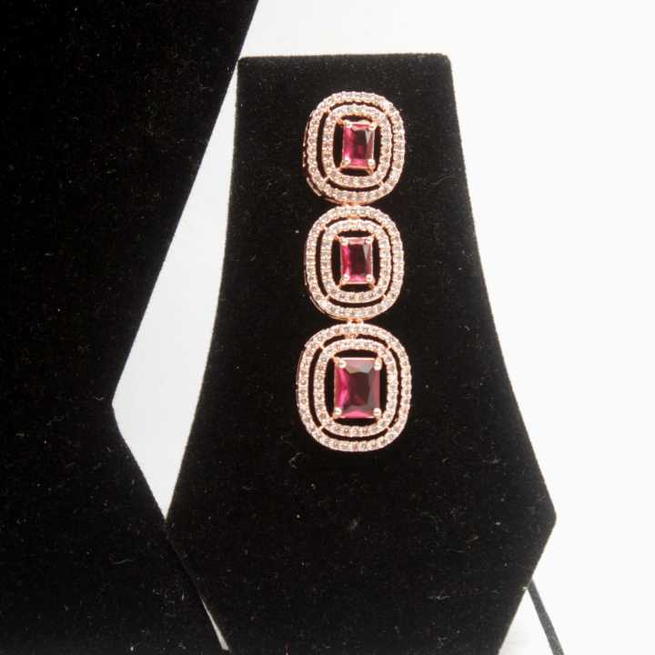 Rose%20Gold%20Ruby%20Stone%20AD%20Necklace%20Set%20-%20Image%203