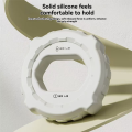 Grip Strength Trainer Hand Grip Strengthener Ring Double Force Grip Rings Light Gray. 