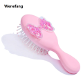 Wenefang Girls Hair Comb Candy Color Hairbrush Scalp Massage Comb Women Wet Curly Detangle Hair Brush Girl Hair Brush Baby Pink Hairbrush. 