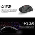 Fantech Raigor III WG12 Gaming Mouse With 2.4GHz Wireless Connection, Up To 2000 DPI. 