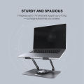 Fantech NS10 New Adjustable Metal Laptop Stand, Portable Laptop Riser Holder for 11-17 Inch Laptops, 10kg Support, Foldable, Anti-Slip Base. 