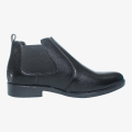 Black Leather Ankle Boots For Men. 