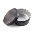 15-250ml Black Aluminum Cans Round Tin Box with Lid Metal Pill Cans Cream Ointment Jars Storage Container for Balm Wax Cosmetics. 