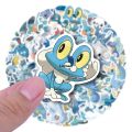 Linman 10/30/60PCS Blue Cute Pokemon Anime Stickers Decal DIY Suitcase【2025 Version】 Laptop Scrapbook Phone Guitar Graffiti Cartoon Sticker Kids Toy. 