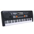 BIGFUN 61 Keys USB Electronic Organ Kids Electric Piano with Microphone Black Digital Music Electronic Keyboard with LED Display-black. 