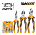 Ingco 3pcs Pliers Set Long Diagonal Combination. 