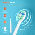 Sonic Electric Toothbrush For Adults,Rechargeable Electric Toothbrushes With 2 Brush Heads, 6 Modes, 2 Minutes Smart Timer,4 Hours Fast Charge for 45 Days, (Toothbrush + 3 Brush Heads, black). 