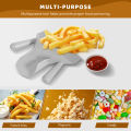 SptrryPlastic Chip Scoop French Fries Shovel Loader Chip Packaging Shovel Funnel Popcorn Fast Food Double Handle. 