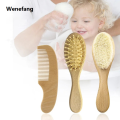 Wenefang Portable Baby Wooden Brush Natural Soft Wool Comb Head Care Soft Massager Brush Infant Hair Comb for Newborn Bath Supply. 