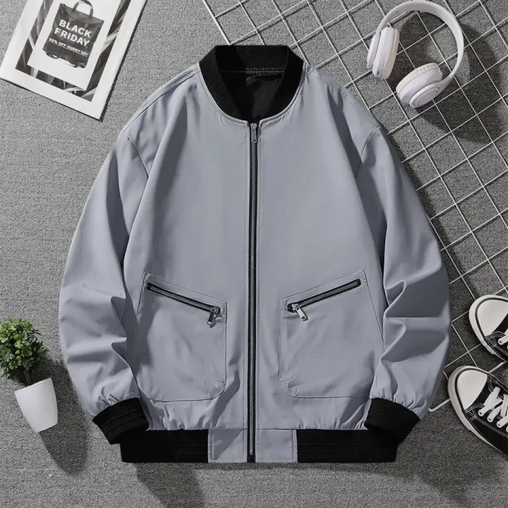 Summer%20Stretchable%20Windproof%20Wrinkle%20Fabric%20Bomber%20Jacket%20With%20Front%20Zip%20Design%20For%20Men%20%7C%20Fashion%20Windproof%20Bomber%20Jacket%20For%20Men%20-%20Image%205