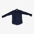 Navy Blue Color Plain Design Formal Shirt For Men. 
