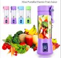 6 Blade Portable USB Rechargable Juicer Blender-380ml. 