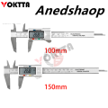SOAI Factory Anedshaop Caliper Measuring Tool Digital Caliper 100mm 150mm Digital Micrometer Sales promotion Waterproof Easy Switch from Inch to Millimeter Woodworking. 