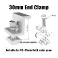 4 Pieces Solar Panel Edge Clamp Brackets Solar End Clamp Adjustable Solar Panel ,35mm. 