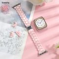 Sutuiying Women Slim Resin Band For Apple Watch 38mm 40 41mm 42 44 45mm Girl Colorful Strap For iWatch Series 9 8 7 6 5 se 4 3 ultra 49mm. 