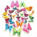 20 Pcs 3D Butterfly Wall Stickers Crafts Butterflies (Colour May Vary). 