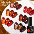 Uonevic Lacquer Nail Art Gel Clear TE 7mlLILYCU Jelly Amber Gel Nail Polish Bargain price Semi-Permanent UV Gel Brown Translucent Gradient Leopard Finger. 