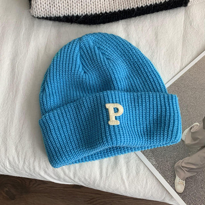 P%20Letter%20Winter%20Hat%20Women%20Knitted%20Hat%20Unisex%20Beanie%20Cap%20Fashion%20Casual%20Thick%20Warm%20Hip%20Hop%20Sport%20Ski%20Knitted%20Hats%20Runrui%20-%20Image%204