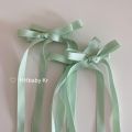 Enacolor 2Pcs Colorful Spring Girly Girl Ribbon Streamer Strap Double Ponytail Headpiece. 