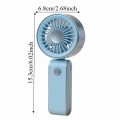 Compact Foldable Portable Electric Fan Quiet Operation 3 Speeds Neck Hanging Small Fan Low Noise Rechargeable Personal Cooling Fan Indoor Outdoor Use. 
