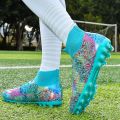 Men's Football Boots Cleats FG Soccer Cleats Athletic Hightop Shoe Competition/Training. 