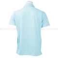 Light Blue Solid Polo Neck T-Shirt For Men. 