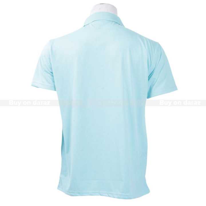 Light%20Blue%20Solid%20Polo%20Neck%20T-Shirt%20For%20Men%20-%20Image%205