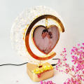 Accessories Point Personalized Crystal Moon Lamp With LED Photo Frame. 