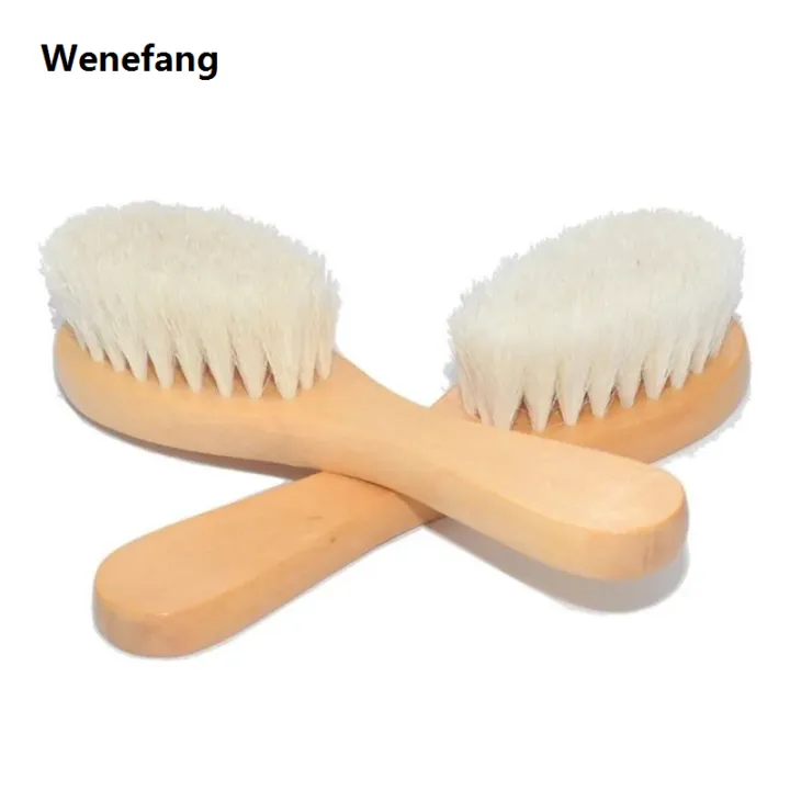 Wenefang%20New%20Baby%20Care%20Natural%20Wool%20Wooden%20Brush%20Comb%20Kids%20Hairbrush%20Newborn%20Infant%20Comb%20Head%20Massager%20-%20Image%203
