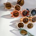 Boy Fashion Eyes Protect Shades Glasses Outdoor Eyewear Kids Sun Glasses Round Sunglasses  Children Sunglasses. 