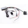 OYPFXMI Car Wireless Bluetooth Audio Adapter Handsfree MIC AUX Cable MFD2 RNS2 for 18Pin for Golf. 