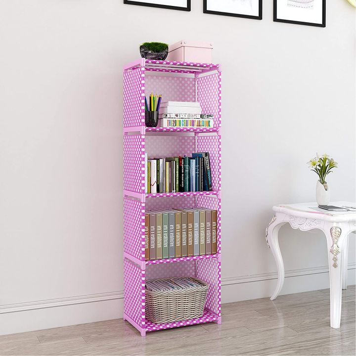 Multi%20Layer%20Simple%20Bookshelf%20Nonwoven%20Fabric%20Book%20Organizer%20Storage%20Cabinet%20Assembly%20Wall%20Children%20Shelf%20Bookcase%20-%20Image%204
