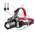 1 Set Rechargeable Head Light 360° Adjustable Angle Headlight Flashlight Motion Sensor for Fishing. 