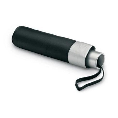 Black and Silver  Fold Umbrella for All Seasons  Umbrella