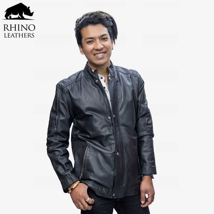 Rhino Leather Men's Genuine Leather Jacket