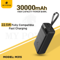 Mypower Powerbank 30000mah M315, My Power QC 3.0 PD 22.5W Fast Charging Power Bank. 