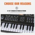 61 Keys Digital Music Electronic Keyboard KeyBoard Electric Piano Kids Musical Instrument. 