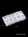 Extension Nail False Pressure Tip Nail Spain High Box 500 Pieces / Mixed Size DIY Nail Art Tool with Clear Acrylic Nails. 