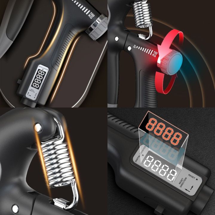 10-100Kg%20Adjustable%20Hand%20Grip%20Strengthener%20Trainer%20Forearm%20Exercise%20Gripper%20Bodybuilding%20Muscle%20Carpal%20Rehabilitation%20Athletes%20With%20Digital%20Display%20-%20Image%203