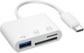 COTECI USB-C OTG 3 in 1 SD Card Reader Micro sd/TF Card Reader Adapter. 