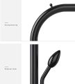Metal Clothes Hanger Single Pole Drying Clothes Rack Indoor Outdoor Bedroom Storage (110x40x150cm, Black). 