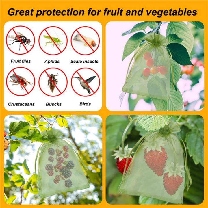 100PCS%20Fruit%20Protection%20Bags,%208x12%20Inch%20Green%20Fruit%20Netting%20Bags%20Set%20Kit%20Fruit%20Cover%20Pest%20Barrier%20-%20Image%205
