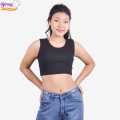 Binay Embroidery Tank Top Crop Black Sando For Women - Fashion | Tops For Women | Women's Wear | Sando. 